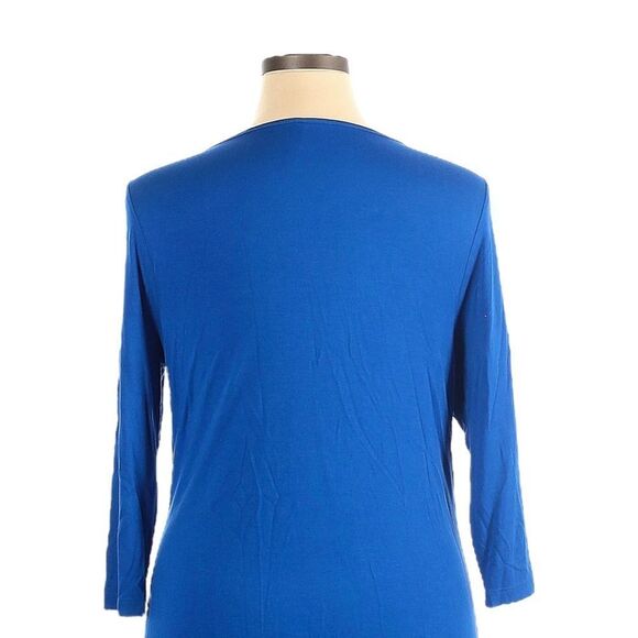 🌺 Ruby Ribbon Royal Blue Rio Tunic Top 3/4 Sleeve S - Picture 4 of 8